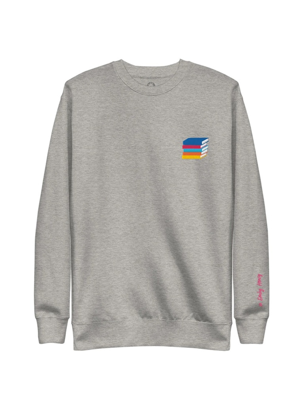 Emily Henry: Books Are My Happy Place Embroidered Unisex Sweatshirt, Size M